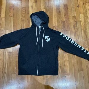 Gray Stanbridge University zip up hoodie